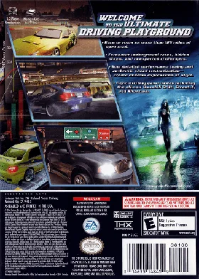 Need for Speed - Underground 2 box cover back